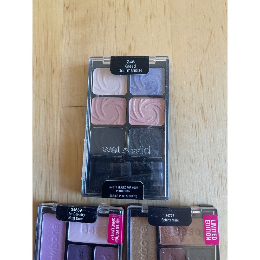 Wet n Wild Color Icon Eyeshadow Palette Lot 3 Greed Sphinx Minx Gal-lery - Picture 2 of 7